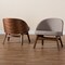 Baxton Studio Lovella MidCentury Modern Grey Fabric and Walnut Brown Finished Wood 2Piece Accent Chair Set 225-2PC-12949-ZORO - alternate 6